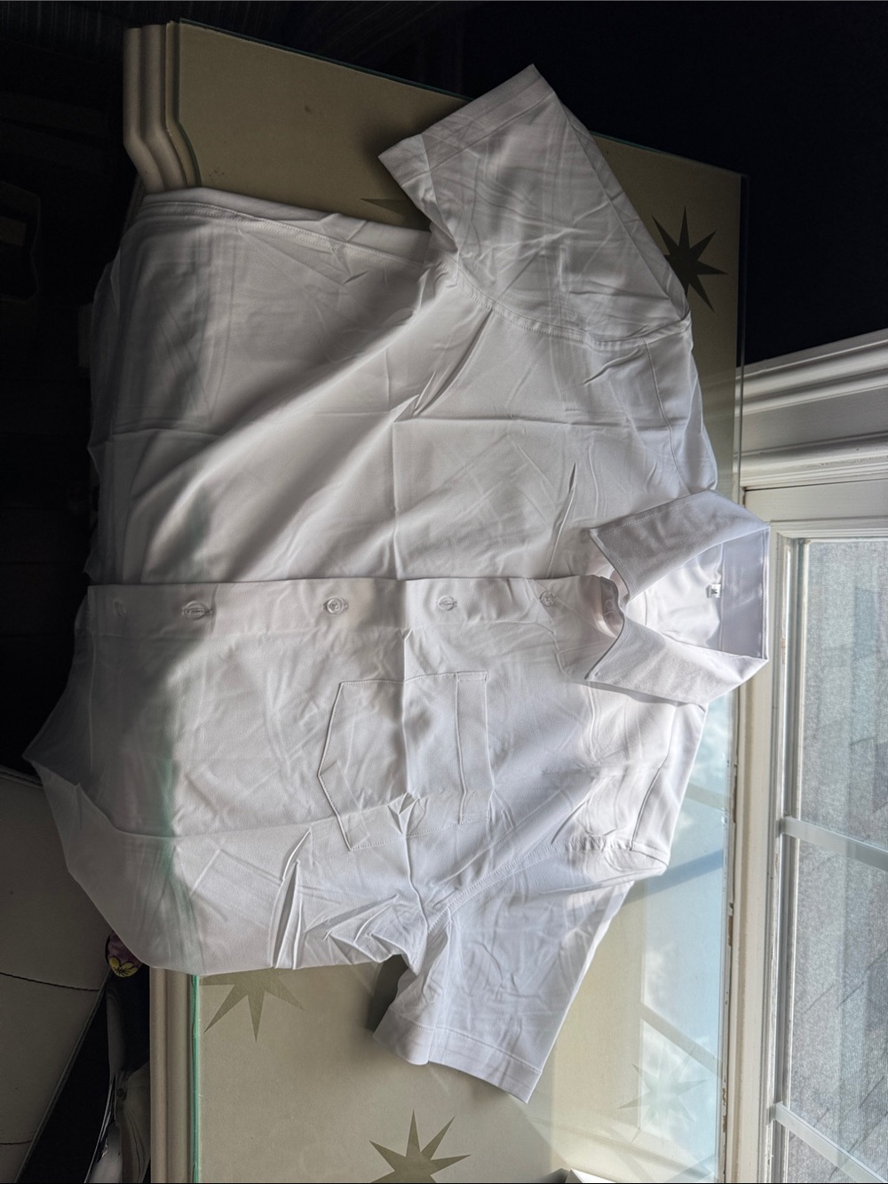 Classic White Short-Sleeve Men’s Shirt